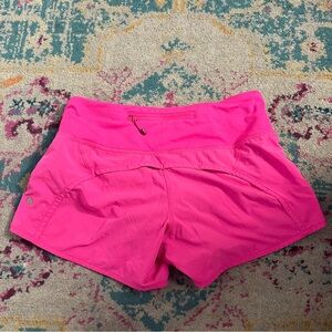 lululemon pink shorts 4”